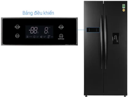 test đá rơi tủ lạnh toshiba bằng bảng điều khiển